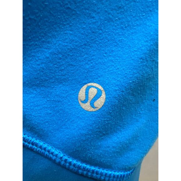 Lululemon Daily Yoga Jacket Size 6 Beaming Blue Classic Stripe Polar Cream - Picture 8 of 8
